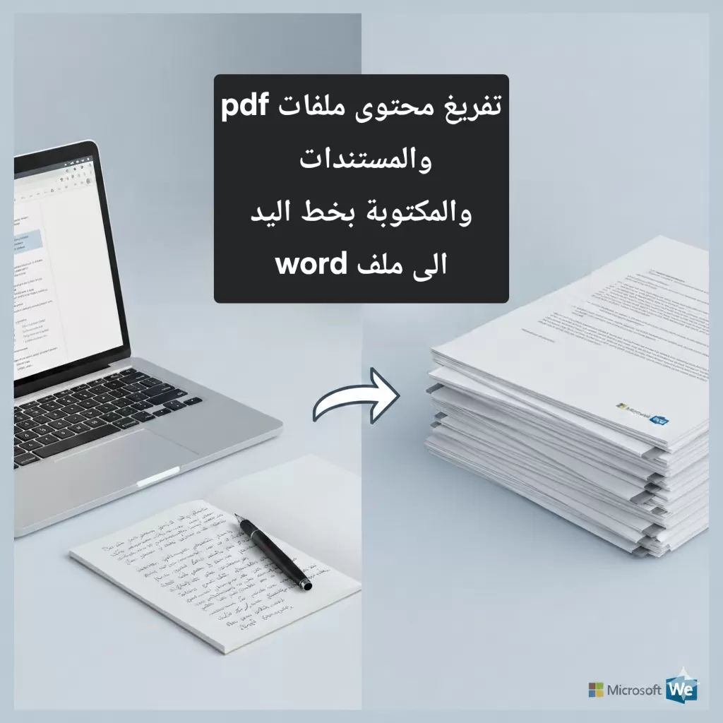 أقدم خدمة ​تفريغ المحتوى الكتابي والصور إلى ملف Word بدقة وتنسيق احترافي