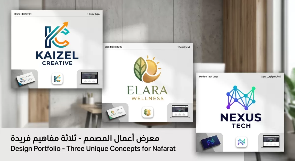 تصميم شعارات احترافية وعصرية للتطبيقات والمشاريع