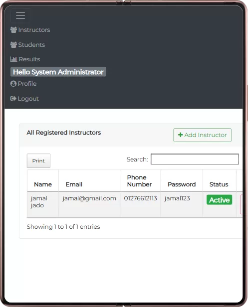 منصة الامتحانات الإلكترونية (Exam Management System)