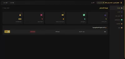 سأصمم وأطور واجهة Dashboard احترافية باستخدام HTML وCSS وJavaScript