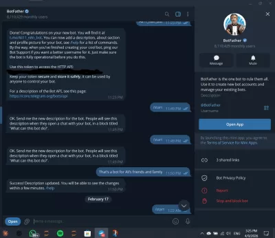 Telegram chatbot