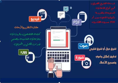 أقوم بتفريغ ملفات الصوتيات (أوديو أو فيديو) إلى ملف مكتوب على ميكروسوفت وورد WORD أو PDF حسب الطلب
