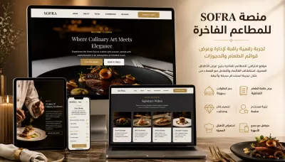 موقع مطعم احترافي متجاوب بتصميم فاخر وتجربة مستخدم مميزة