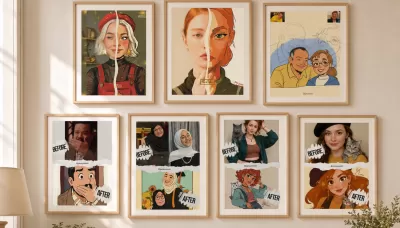 سأرسم لك بورتريه كرتوني مميز بأسلوبي الخاص