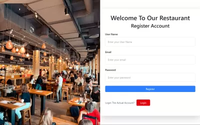 تطوير نظام مطعم وتوصيل طعام