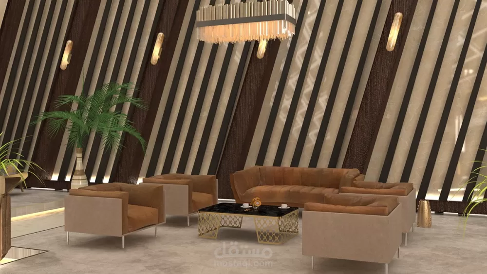تصميم مبنى كبار الزوار - منتجع كاريبو الأولمبي - الغردقة - مصر