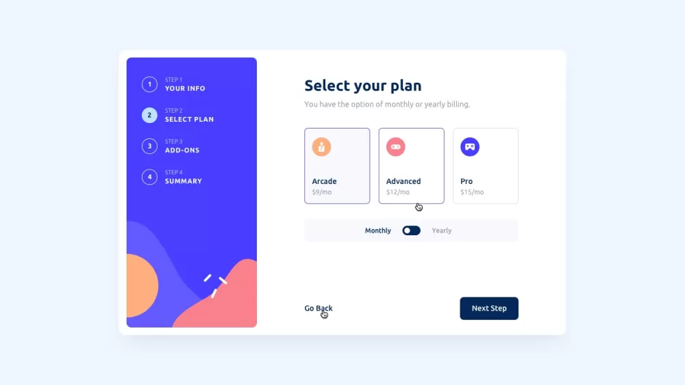 Multi-Step Form with Validation نموذج متعدد الخطوات مزود بالتحقق من البيانات لضمان إدخال معلومات صحي