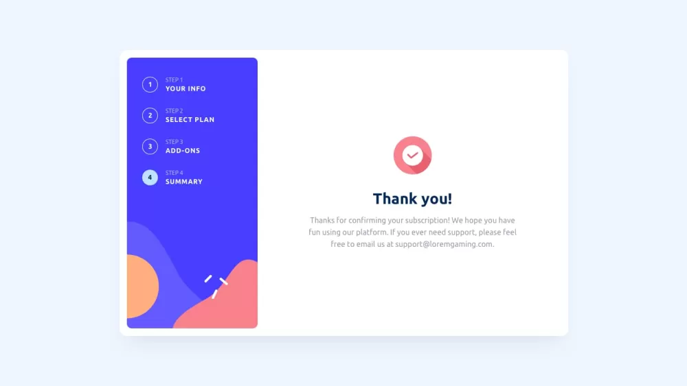 Multi-Step Form with Validation نموذج متعدد الخطوات مزود بالتحقق من البيانات لضمان إدخال معلومات صحي
