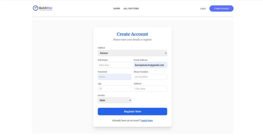تصميم وتطوير نظام إدارة مواعيد طبية احترافي (REST API + React + Node.js + MongoDB)