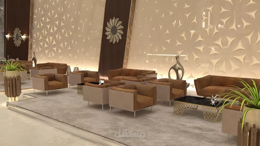 تصميم مبنى كبار الزوار - منتجع كاريبو الأولمبي - الغردقة - مصر
