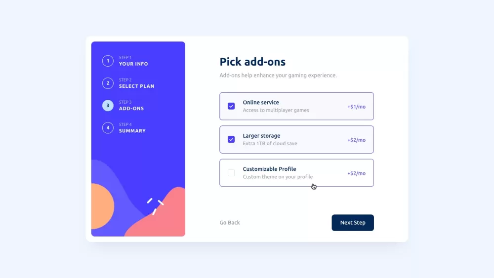 Multi-Step Form with Validation نموذج متعدد الخطوات مزود بالتحقق من البيانات لضمان إدخال معلومات صحي