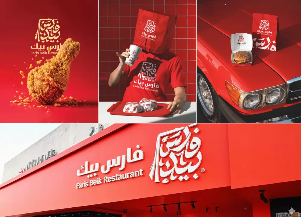 الهوية البصرية لمطعم فارس بك