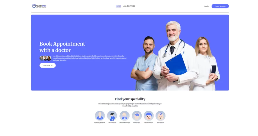 تصميم وتطوير نظام إدارة مواعيد طبية احترافي (REST API + React + Node.js + MongoDB)