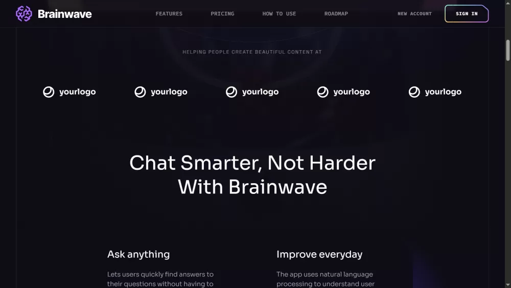 Brainwave – Landing Page